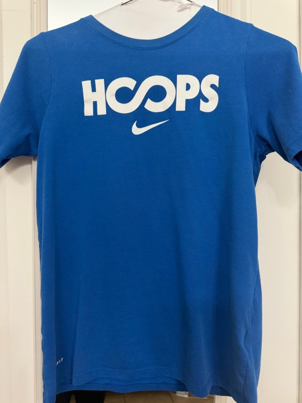 Nike Blue 'HOOPS' Graphic Short Sleeve Tee